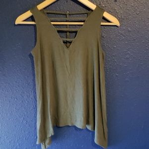 Olive green top